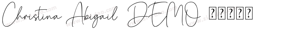 Christina Abigail_DEMO字体转换